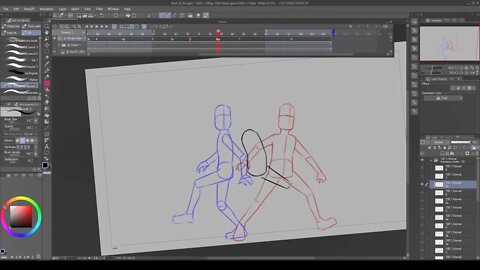 HOW TO ANIMATE ROUGH PASS USING STORYBOARD. AT&T MILES ROBINSON SOCCER WORLD CUP. CLIP STUDIO PAINT