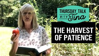 Thursday Talk with Tina: The Harvest of Patience