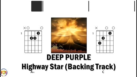 DEEP PURPLE Highway Star - Backing Track FCN GUITAR CHORDS & LYRICS