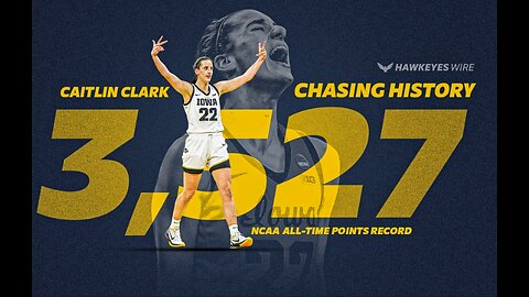 Caitlin Clark's record breaking Three Pointer! Iowa goes crazy