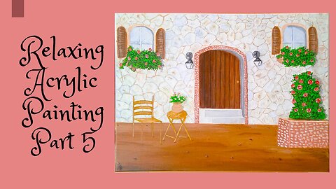 MAGICAL STONE HOUSE COMING TO LIFE! | Acrylic Painting Tutorial Part 5: Chair, Table & Vase