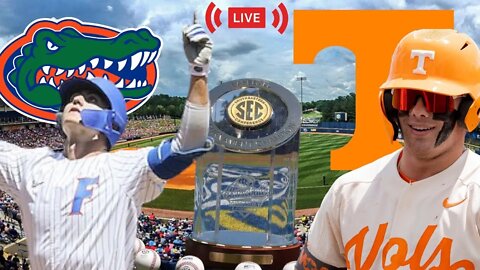 Florida vs #1 Tennessee LIVE | SEC Tournament [BIO] | 2022 College Baseball