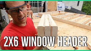 How to build a Header for 2x6 Wall Framing