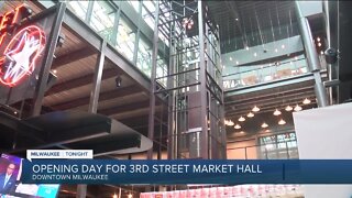 Opening day for 3rd Street Market Hall