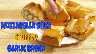 Garlic Bread Mozzarella Stick Sandwich