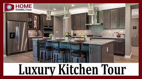 Kitchen Design Tour - Detailed Review of Custom Kitchen in KLM Builders Pasadena Ranch Model Home