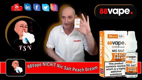 88Vape NICHIT Nic Salt Peach Dream