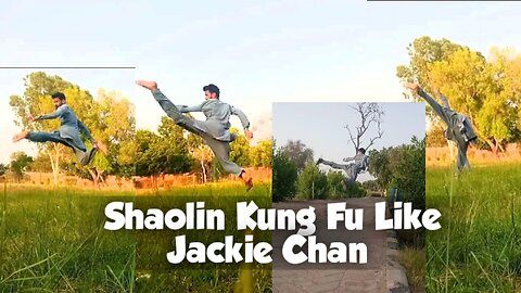 Shaolin Kung Fu like Jackie Chan 04-September-2023 | Parkour tricks
