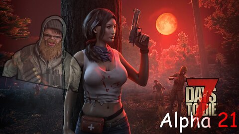 Crafting a WORKBENCH in 7 Days To Die: Alpha 21!