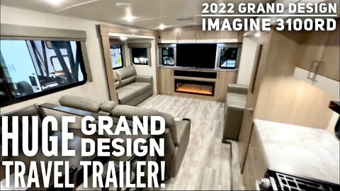 Fifth Wheel Floor Plan in a Travel Trailer! 2022 Grand Design Imagine 3100RD