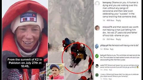 Record-breaking mountaineer denies climbing over dying porter on K2