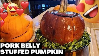 Pork Belly Baked In A Pumpkin!!! Tender And Some Of The Best Pumpkin You Will Ever Eat #pumpkin