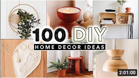 100 DIY HOME DECOR IDEAS