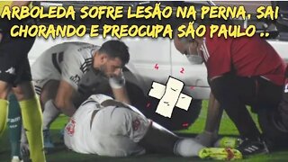 Arboleda sofre grave lesão no tornozelo em São Paulo x Palmeiras;