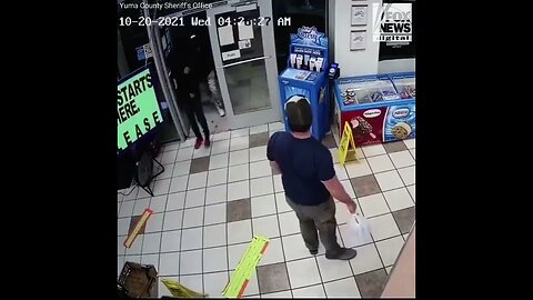 Marine Snatches armed Gunman's weapon like its his Job