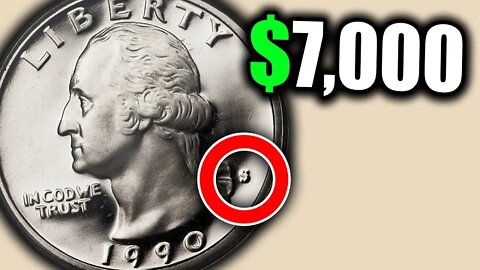 EXPENSIVE 1990 QUARTERS TO LOOK FOR!! RARE ERROR COINS WORTH MONEY