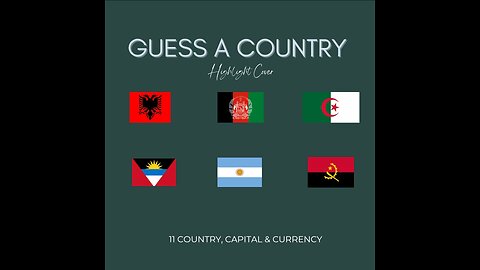 GUESS A COUNTRY NAME, CAPITAL NAME & CURRENCY PART 2