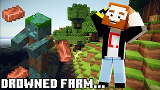 I Tried Making A Drowned Farm... by myself....