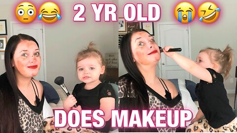 2 YEAR OLD DAUGHTER DOES MY MAKEUP- MOTHERS DAY SPECIAL