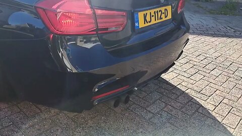 BMW 330e resonator delete auspuff exhaust uitlaat geluid sound