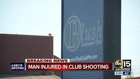 Man critically hurt after being shot inside Phoenix gentleman's club