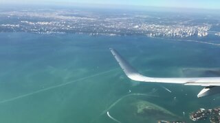 Aterrissagem no Aeroporto de Miami