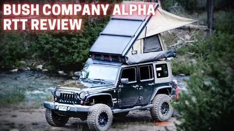The Bush Company Alpha Tent w/270 Awning | HARD-SHELL RTT Series pt 1