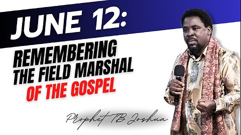 TB JOSHUA: Celebration A Life After Life And The Undying Legacy Of The Field marshal Of The Gospel