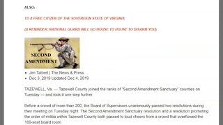 Virginia Militia Passes - Are People Waking Up or Is This Just A Small Town Fluke