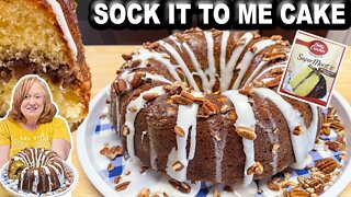SOCK IT TO ME CAKE with Box Cake Mix, An Easy Bundt Cake Recipe