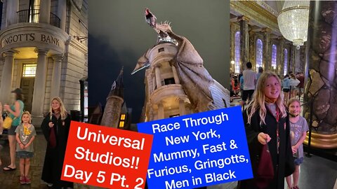 Universal Spring Break 2021 Day 5 part 2 | Race Through New York | Mummy | Fast & Furious | Gringott