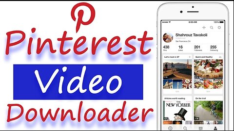 Free Pinterest Video Downloader | How to Download Pinterest Videos Free
