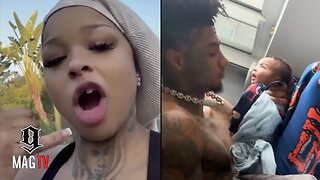 "U Need To Go To Jail" Chrisean Rock Spazzes After Blueface Posted Their Son On Twitter! 😤