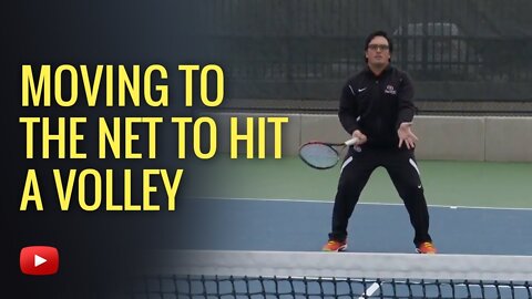 Tennis Tips - Moving to the Net to Hit a Volley - Coach Ryan Redondo