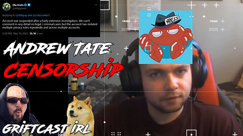 Twitter Censorship Andrew Tate Researcher | The Nick Monroe Story Feat Crabcrawler1 Griftcast IRL