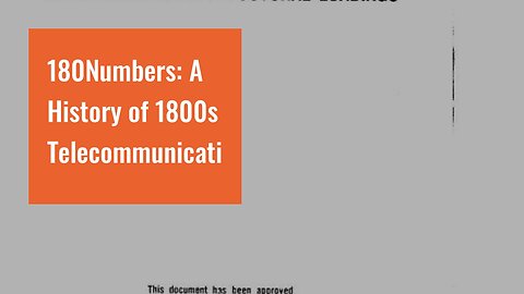 180Numbers: A History of 1800s Telecommunications