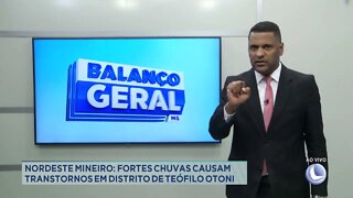 Nordeste Mineiro: fortes chuvas causam transtornos em distrito de Teófilo Otoni