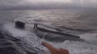 U.S. Coast Guard amazingly intercepts drug-smuggling submarine