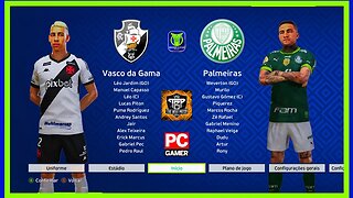 VASCO X PALMEIRAS - PES2021 PATCH THE BEST 9.9 - BRASILEIRÃO 2023 - SEGUNDA RODADA