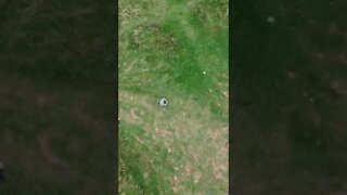 Flying down with a drone
