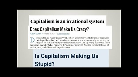 Capitalism & The Conformists Who Support It Can Not Be Dealt With Rationality And Reason