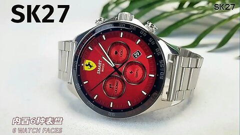 SK27 SmartWatch New with Nfc SOS Compass Gps Motion Track Ferrari Style