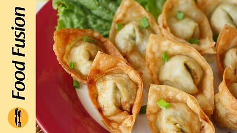 Chicken Wonton recipe by Food Fussion