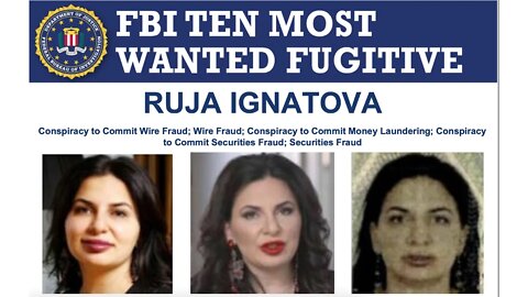 Ruja Ignatova is on the Top Ten Most Wanted FBI List