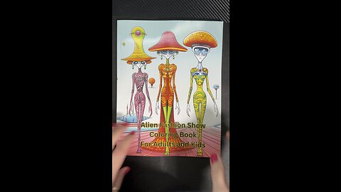 Alien Fashion Show Coloring Book Flip-thru