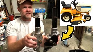 How to repair a Cub Cadet 1863 Steering Box using Ross Steering box parts, bdp garage Episode 27