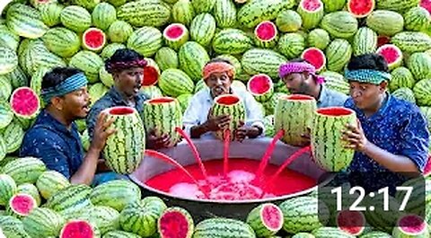 WATERMELON JUICE | Farm Fresh Fruit Juice making| Watermelon Craft | Watermelon Experiment