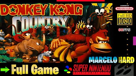 Donkey Kong Country - Super Nintendo (Full Game Walkthrough)