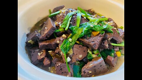 Pork Blood Stew in Pickled Chili Sauce 泡椒猪血