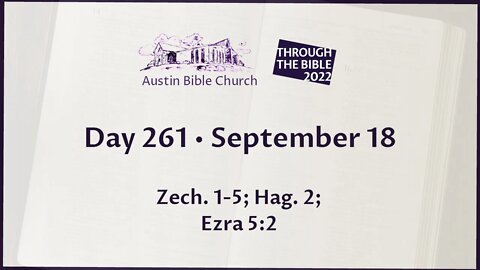Through the Bible 2022 (Day 261)